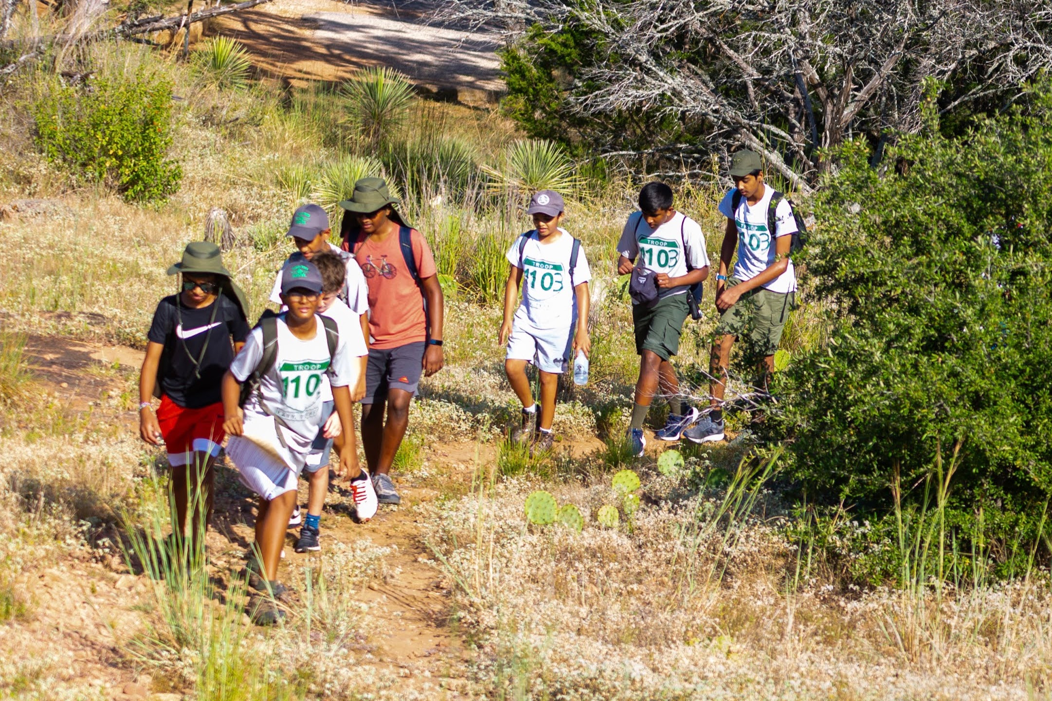 Boy Scouts Hiking