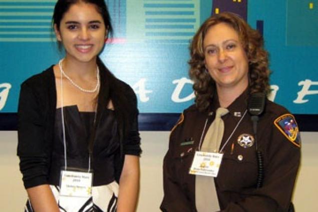 Chelsea Powers, a freshman at Texas A&amp;M credited Deputy Diane Fullinwider and the Kids &amp; Cops program for providing inspiration when she attended Brazos Bend Elementary in New Territory.